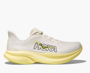 Femme Mach 6 - Blanc / neon hoka citrus