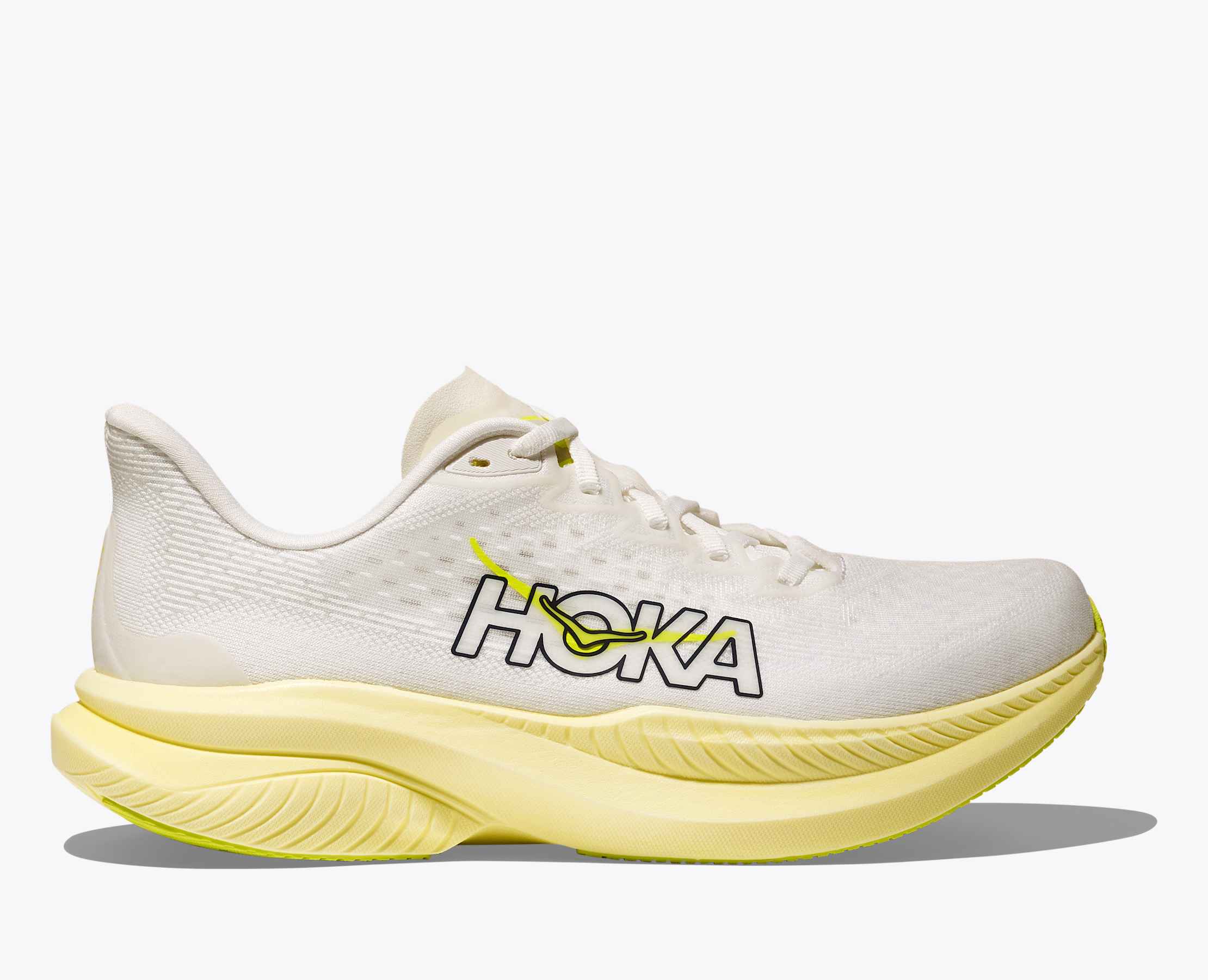Femme Mach 6 - Blanc / neon hoka citrus